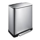 vidaXL EKO Pedalhink E-Cube 28l+18l matt silver 440027