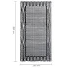 vidaXL Utomhusmatta grå 160x230 cm PP 310414