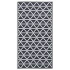vidaXL Utomhusmatta svart 120x180 cm PP 310417