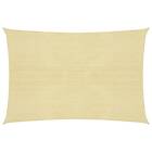 vidaXL Solsegel 160g/m² beige 4x7 m HDPE 311135