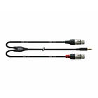 Cordial 3,5mm minitele stereo 2 x XLR female, 1,8m