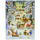 Advent Calendar "djurhornnatt i skogen": pappersadventskalender