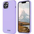 SiGN Liquid Silicone Case för iPhone 15 plus Lavender