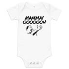 Fotomax Babybody med texten "Mamma oooooh!"