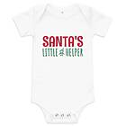 Fotomax Babybody med texten "Santas little helper"