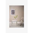 Jotex DAYTON sidebord 45x45 cm Hvit/Krom