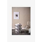 Jotex SATURNUS sidobord ø 41 cm Vit/stål