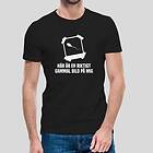 Fotomax T-shirt med texten "Här är en riktigt gammal bild på mig" Svart