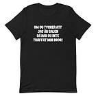 Fotomax T-shirt med bild texten "Om du tycker att jag är galen då har inte träffat min bror" Svart