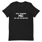 Fotomax T-shirt med bild texten "Inget skrämmer mig" Svart