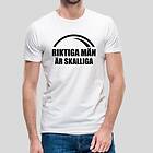 Fotomax T-shirt med bild texten "Riktiga män är skalliga"