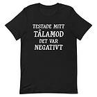 Fotomax T-shirt med bild texten "Testade mitt tålamod" Svart