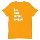 Fotomax T-shirt med bild texten "ÄTA SOVA FOTBOLL UPPREPA"