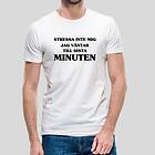 Fotomax T-shirt med texten "Stressa mig inte jag väntar till sista minuten" Svart