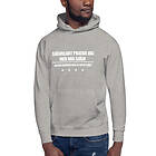 Fotomax Hoodie med texten - "Självklart pratar jag med mig själv" Extra-Large / Grå