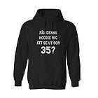 Fotomax Hoodie med texten - " denna hoodie mig att se ut som 35" Extra-Large / Grå