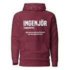 Fotomax Hoodie med texten "INGENJÖR"