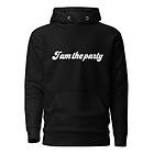 Fotomax Hoodie med texten "I am the party"