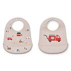 Liewood Tilda Silikonhaklappar Emergency Vehicle 2-Pack