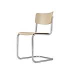 Krom Thonet S 43 Cantilever Matstol / Bok