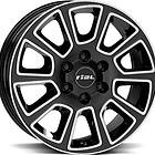 Rial Transporter 2 Diamond Black Polished 7X17 6/130 ET50 CB84,1