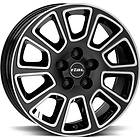 Rial Transporter 2 Diamond Black Polished 6,5X16 5/112 ET52 CB66,5