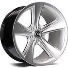 Concave Carbonado Diamond Hyper Silver 9X19 5/120 ET24 CB74,1