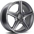 Superior Carbonado Anthracite Front Polished 8X18 5/112 ET45 CB66,6