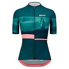 Santini Mirage Short Sleeve Jersey Grönt 2XS Kvinna