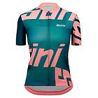 Santini Karma Logo Short Sleeve Jersey Grönt 2XL Kvinna