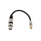 Omnitronic XLR Fe > RCA 0,2m