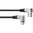 Omnitronic XLR cable 3pin 1.5m Angled bk