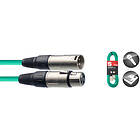 Stagg 1xXLR Ma > Fe 6m Green
