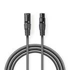 Nedis DMX Cable 3-Pin Dark Grey 1.5m