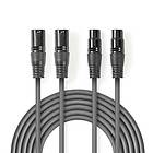 Nedis 2xXLR > 1.5m [3-pin]