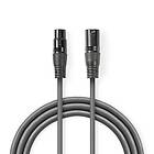 Nedis DMX 3-pin Ma > 5-pin Fe 0,30m Dark Grey