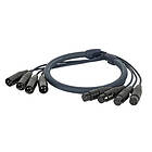 DAP Audio DMX Snake 4 way 3 pole XLR 10m