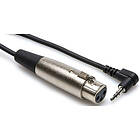 Hosa XLR Fe > 3.5mm Ma ST Angled 0.3m