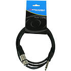 Accu-Cable 1xXLR Fe > 1x6.3mm Ma ST 1,5m