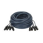 DAP Audio DMX Snake 4 way 5 pole XLR 50m Neutrik