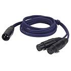 DAP Audio XLR 3P Ma > 2xXLR Fe 1,5m