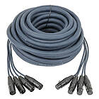 DAP Audio DMX Snake 4 way 5 pole XLR 50m