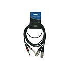 Accu-Cable 2xXLR Fe > 2x6.3mm Ma 3m