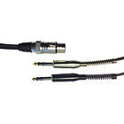 Quik Lok 2x6.3mm Ma ST > 1xXLR Fe 1,5m