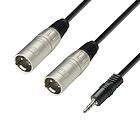 Adam Hall 3,5mm Ma > 2 x XLR male 3 m