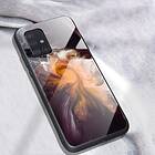 Capida Samsung Galaxy A51 Hårda skal med Härdat glas baksida i Marmor Design Style