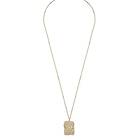 Snö Of Sweden Core Irregular ID Pendant Neck Plain Gold 45cm