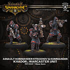 Khador Assault Kommander Strakhov and Kommandos (Warcaster)