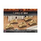 British Desert Rats Honey Armoured Troop (plastic)