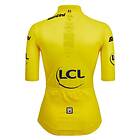 Santini Tour De France Femme Avec Zwift Overall Leader Short Sleeve Jersey Gul 2